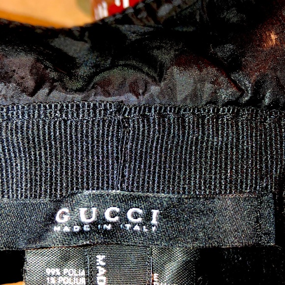 GUICCI Black Nylon Web Bucket Hat - Picture 2 of 3